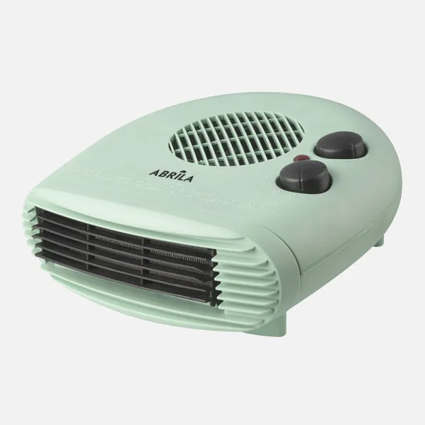 Fan heater Elec.toril 2000w Green/black horizontal 2 power levels 3 functions, adjustable thermostat 12x26x26cm