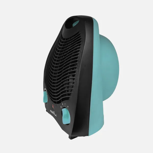 Fan heater Elect.lubian 2000w Turquoise/black 2 power levels 3 functions, safety system, adjustable thermostat 26,5x21x13cm