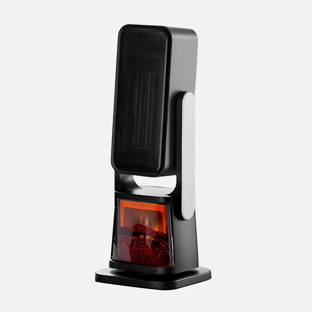 Termov.torre Ceramico Ptc 2000w Simoneta Negro 2potencias 4func. Termost.seguridad Remoto Y Display 58x22x22cm