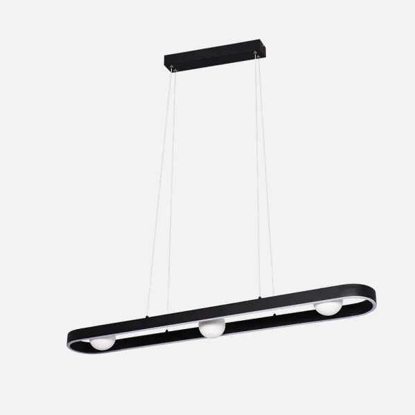 Colgante Fermoselle 26w+9w 4000k Negro Regx107,5x15cm 2975lm