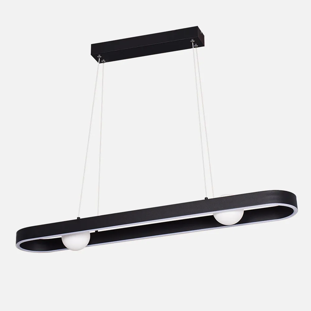 255192409 - Colgante Fermoselle 24w+6w 4000k Negro Regx87,5x15  Cm 2550lm