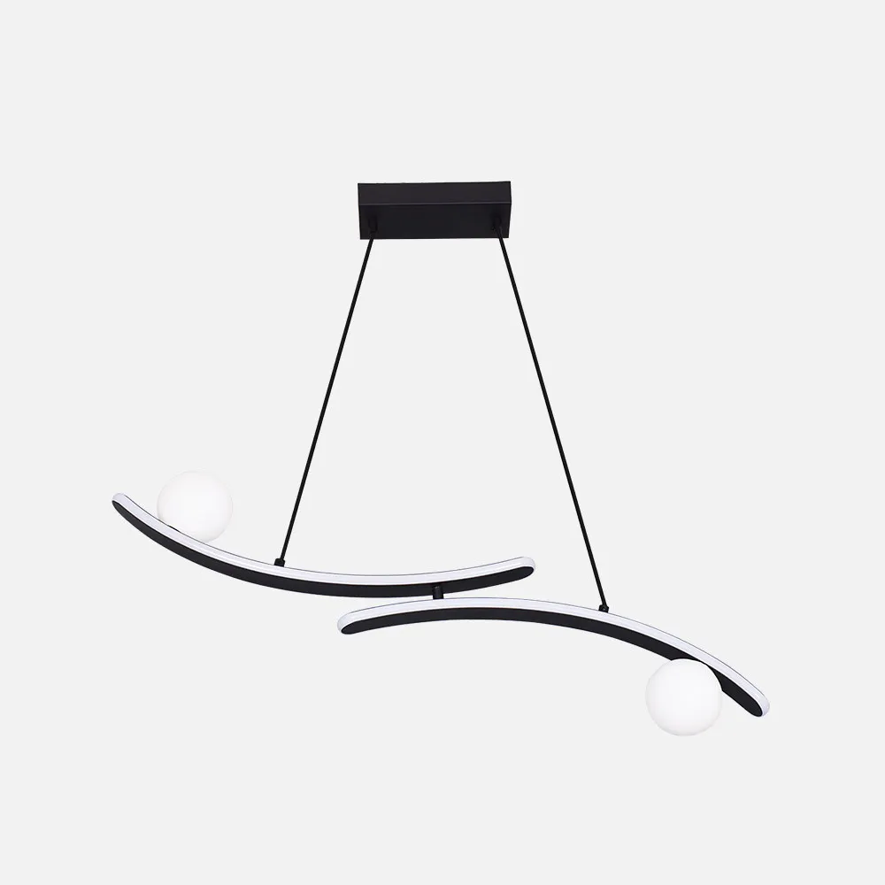 255193009 - Pendant light Fermoselle 24w+6w 4000k Black Regx82x9  Cm 2550lm
