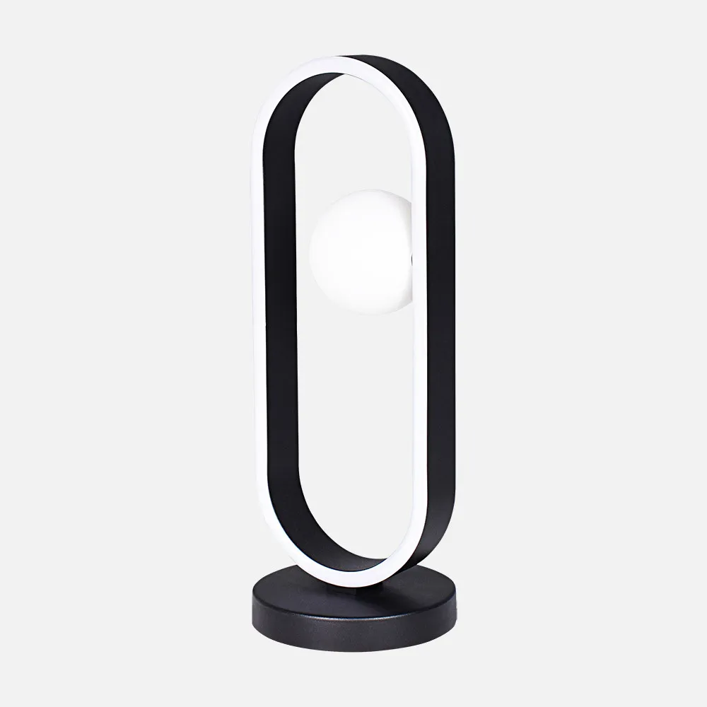 255171009 - Sobremesa Fermoselle 10w+3w 4000k Negro 41,5x15x15cm 1105lm