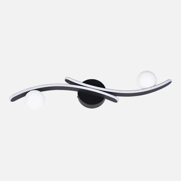 Wall light Fermoselle 24w+6w 4000k Black 20,5x70,4x10cm 2550lm