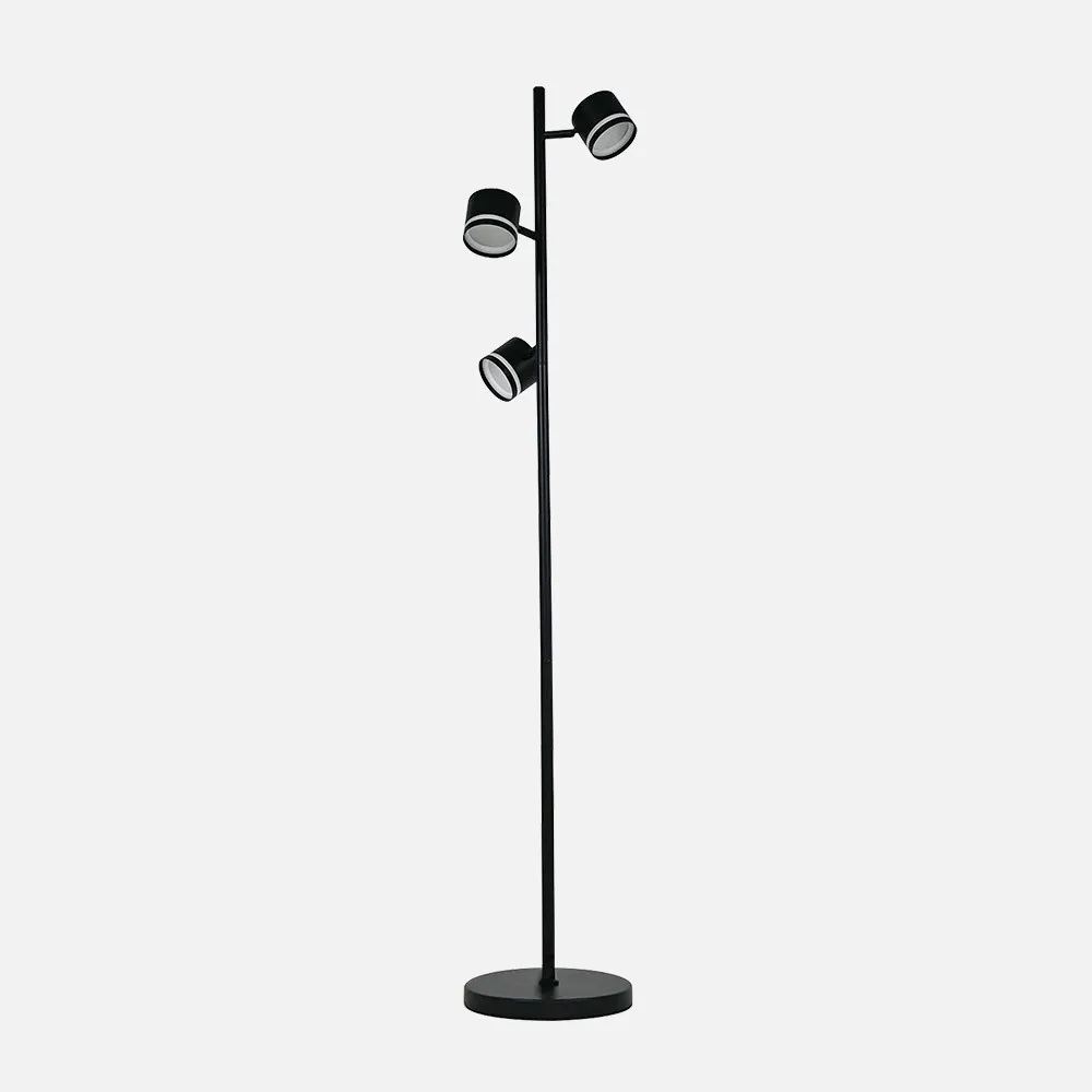 253643009 - Foot Living room Ortiga 3 X Gx53 Black 27w 2400lm Adjustable Bulbs Included 142x25x25cm
