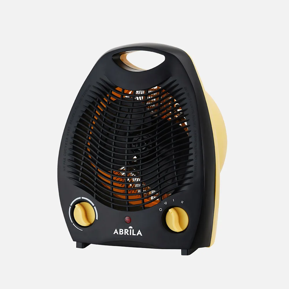 255722050 - Fan heater Elect.lubian 2000w Yellow/black 2 power levels 3 functions, safety system, adjustable thermostat 26,5x21x13