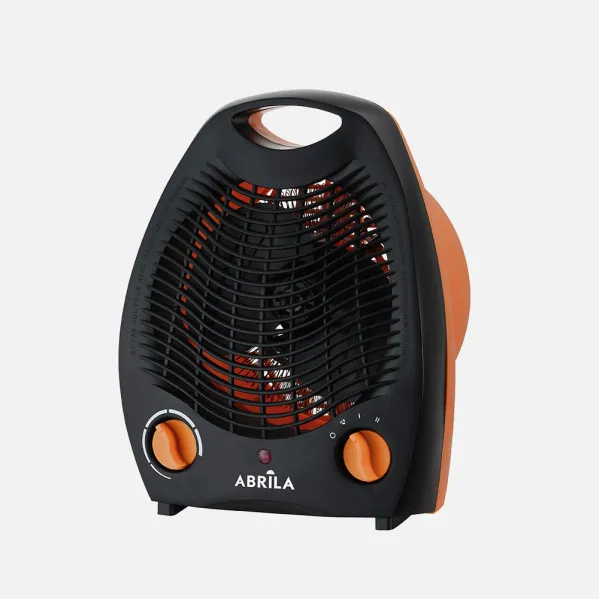 Fan heater Elect.lubian 2000w Orange/black 2 power levels 3 functions, safety system, adjustable thermostat 26,5x21x13cm