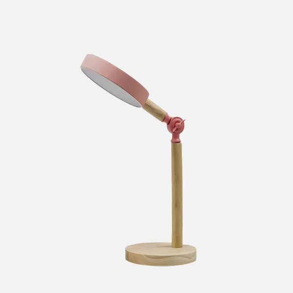 Desk lamp Pontica 15w 3000-4000-6000k Pink/beech 1125lm Articulated 48x15x15cm