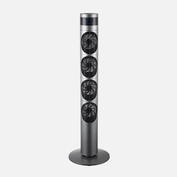 Fan Tower Mombuey Grey 3vel 25w 4fans Dc Fixed And Rotatory,adjustable,timer12h 117x34x34cm