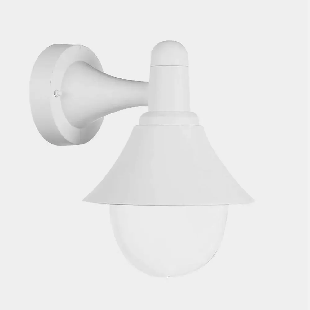 127161001 - Aplique Exterior Mentol 1xe27 Blanco Ip44 Policarbonato   25x18,1x23,2 Cm