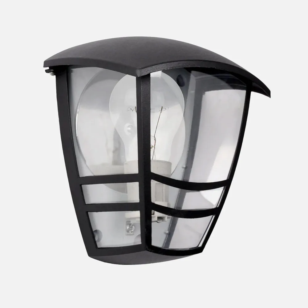 150261109 - Aplique Exterior Aluminio Alnilan 1xe27 Negro Ip44 20x17,5x13 Cm C/reflector