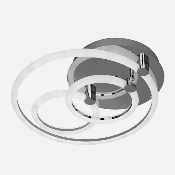 Ceiling light 68w 3000k, 4000k, 6500k Chrome Alya 10x44x40cm 9180Lm Dimmable, Memory and C. Remote