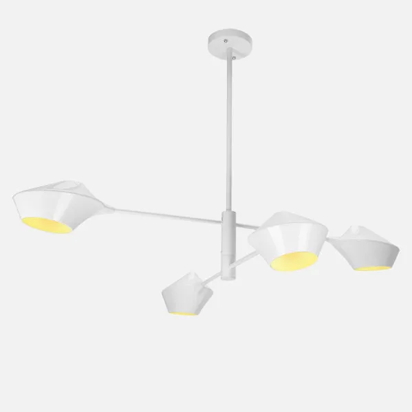 Lâmpada de Pequim 4xe27 Branco 76x103x103 Cm