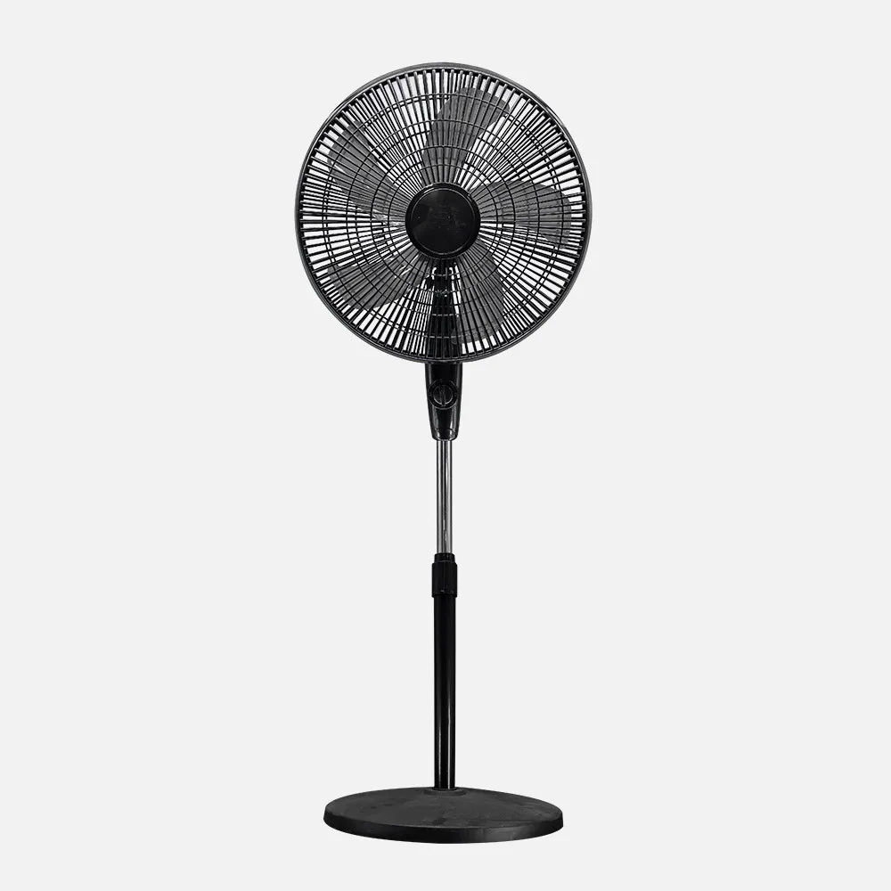 Ventilador De Pie Escudero Negro 3vel 50w 5asp 40d Fijo/rotat.orientable Regx40x40cm