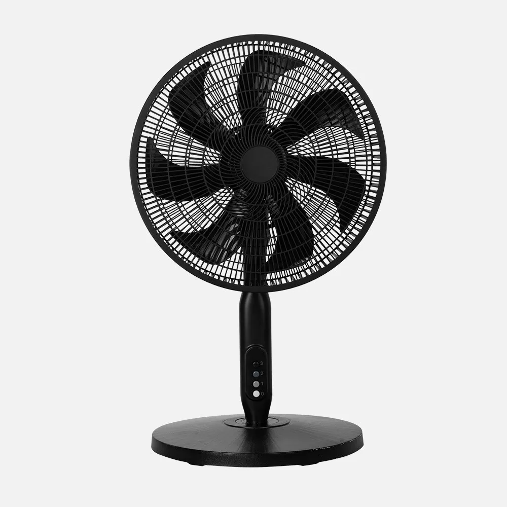 Ventilador Pie 3x1 Mixin Negro 3vel 60w 7aspas 45d  Fijo/rotatorio Suelo/pared/sobremesa Regx45x45cm