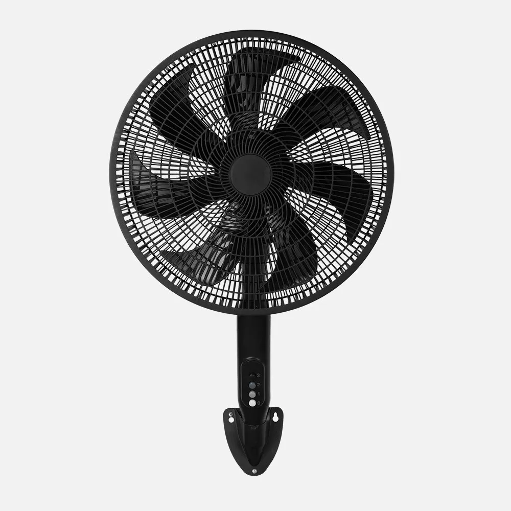 Ventilador Pie 3x1 Mixin Negro 3vel 60w 7aspas 45d  Fijo/rotatorio Suelo/pared/sobremesa Regx45x45cm