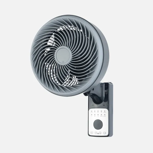 Ventilador Pared Aestus 75w Negro/gris 3vel 5asp C/remoto Alta Velocidad Fijo y Rotatorio Orientable 45,5x27x34cm