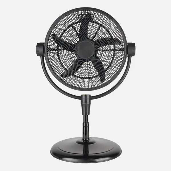 Fan Foot 3x1 Aifos Black 3vel 90w 5sails  manual Rotation Suelo/wall/table lamp Adjustable Regx61x61cm