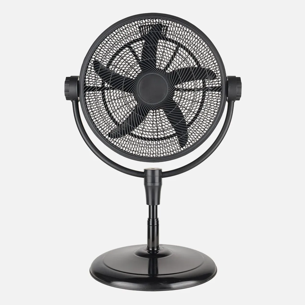 Ventilador Pie 3x1 Aifos Negro 3vel 90w 5aspas  Rotacion manual Suelo/pared/sobremesa Orientable Regx61x61cm 