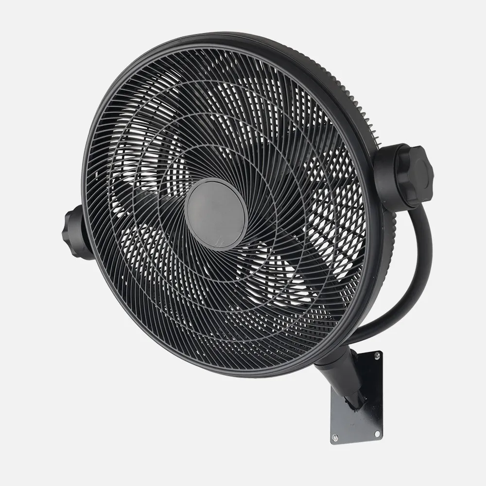  Ventilador Pie 3x1 Aifos Negro 3vel 90w 5aspas  Rotacion manual Suelo/pared/sobremesa Orientable Regx61x61cm 
