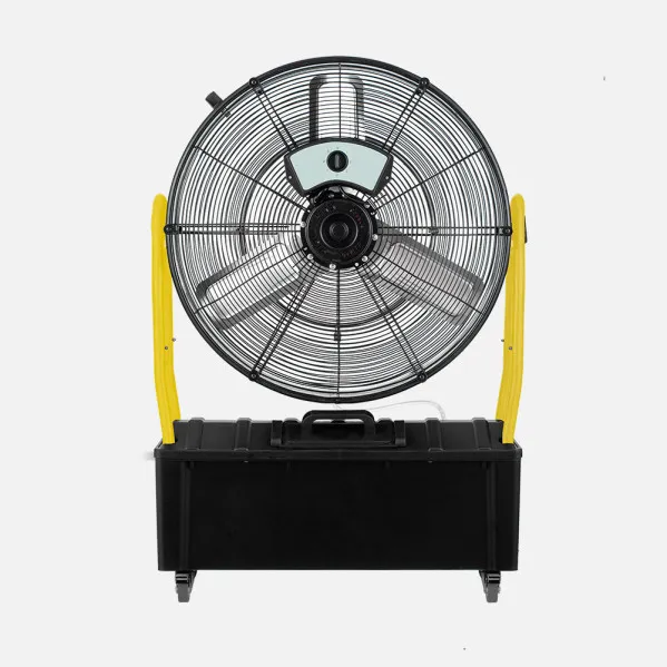 Ventilador Nebulizador Industrial Excalibur 300w Negro/amarillo 3aspas 3vel. 65d Tanque Agua 25l C/ruedas 101x71x30cm