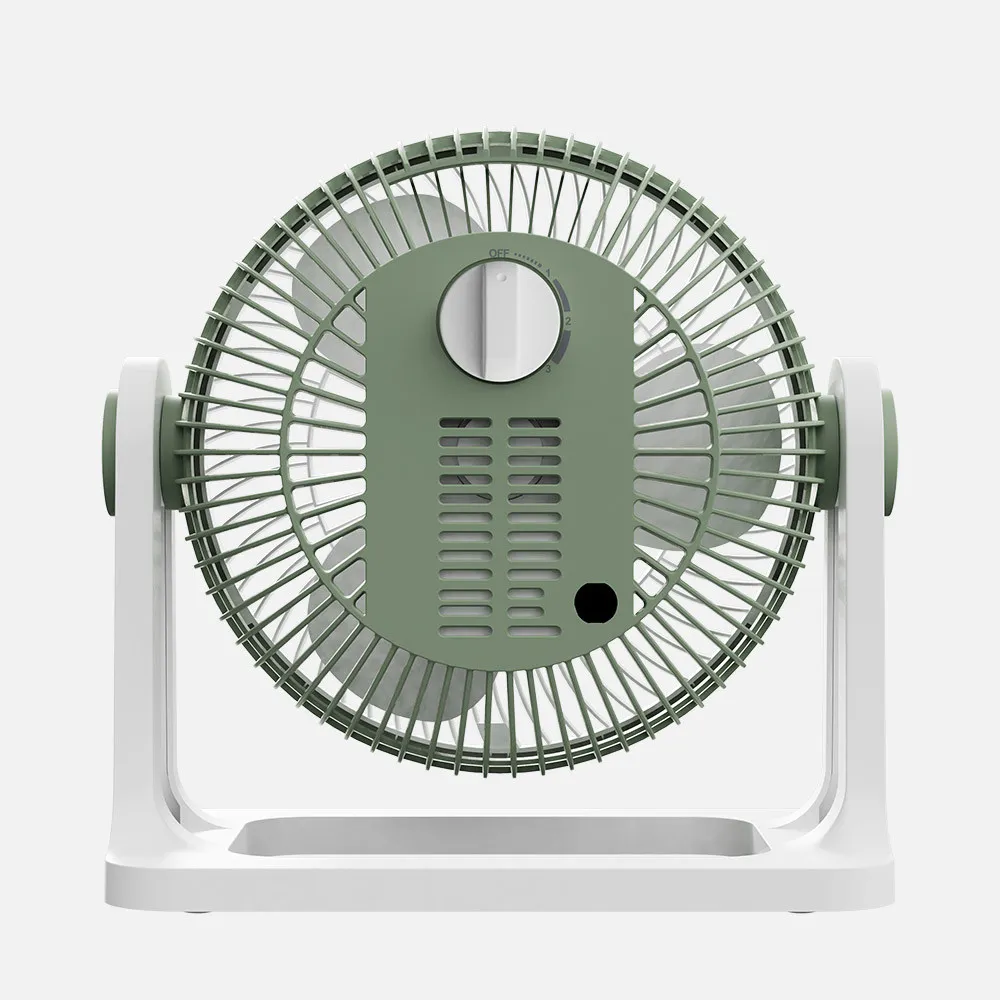 Ventilador Sobremesa Funchal Verde 32w 3aspas 3vel Orientable 24x25x15,5cm