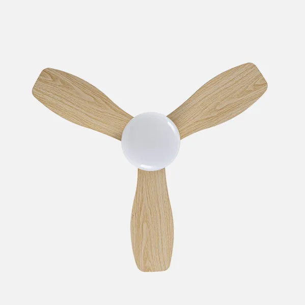 Ventilador Dc Asaf 20w 2100lm Blanco/haya 3aspas 62d 3000k-4200k-6500k Regulable Intensidad+remoto+temporizador+memoria