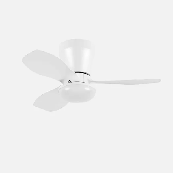 Fan Dc Cain 15w 1800lm White 3sails 62d 3000k-4200k-6500k Regulatory Remote+ Intensity+timer+memory