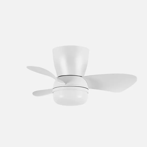 Fan Dc Enoc 15w 1800lm White 3asp 58d 3000K-4200k-6500k Dimmable Inensidad+ Remote+timer+memory