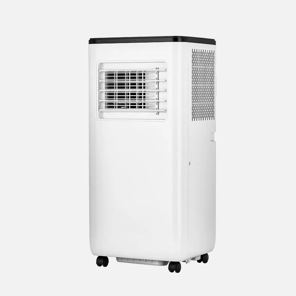 259740726 - Aire Acondicionado Portatil Puff Blanco/negro 7000btu/1750fr 750w 2vel Deshumidificador C/remoto,kit Ventana 70x33x28cm