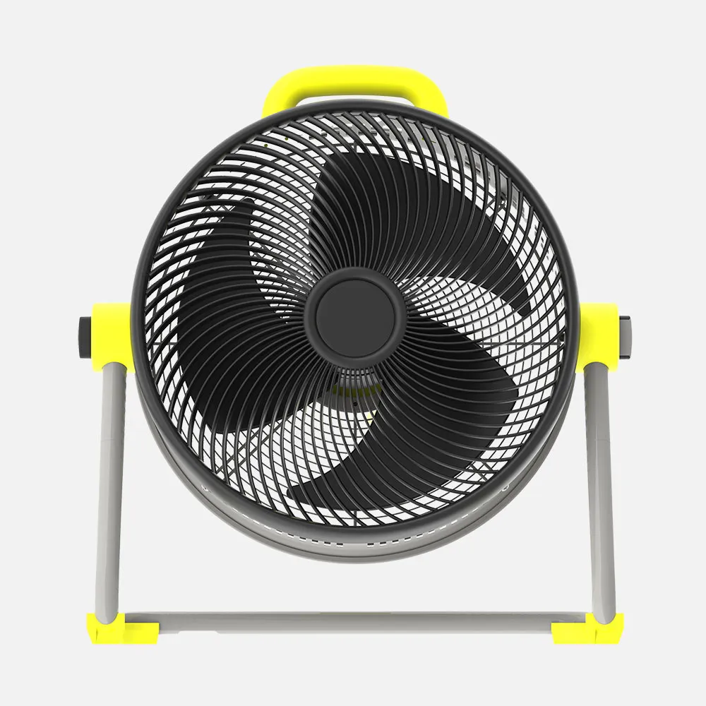 Ventilador Industrial Corintio 100w Amarillo/negro 50,5d  3aspas 3vel Orientable 62x63x25cm