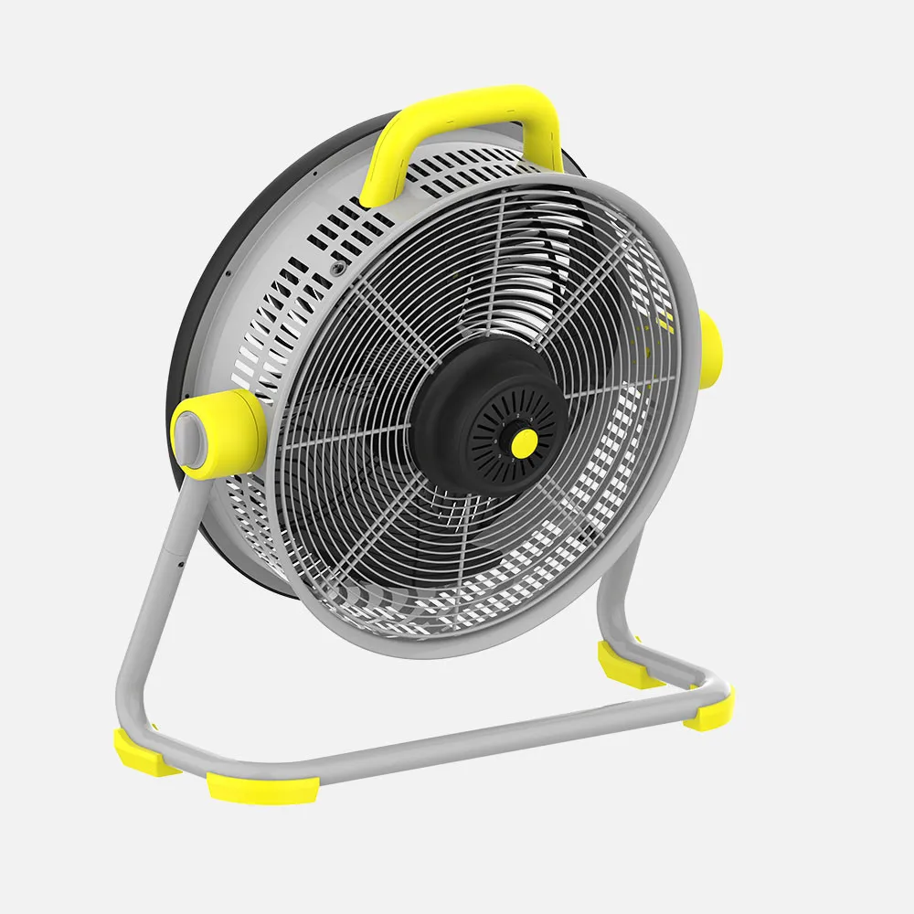 Ventilador Industrial Corintio 100w Amarillo/negro 50,5d  3aspas 3vel Orientable 62x63x25cm