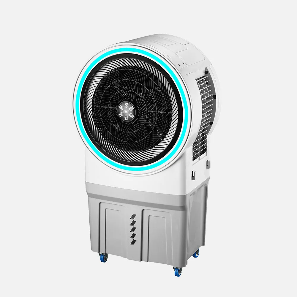 Climatizador Ind.mieres Blanco/gris 150w 50l C/remoto Y  Luz Ambiente Led 3Veloc. Humidificador Oscilante 110x60,5x38,5cm