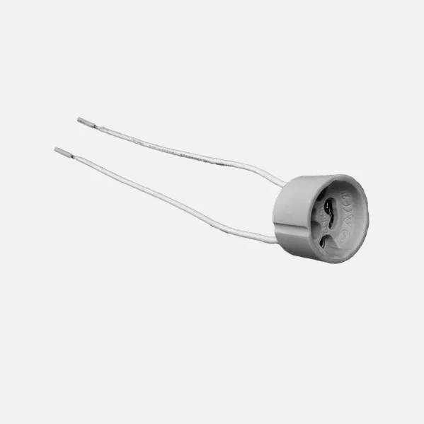 Lamp holder Of Ceramic Gu10 3x3x3 Cm Cable 15cm