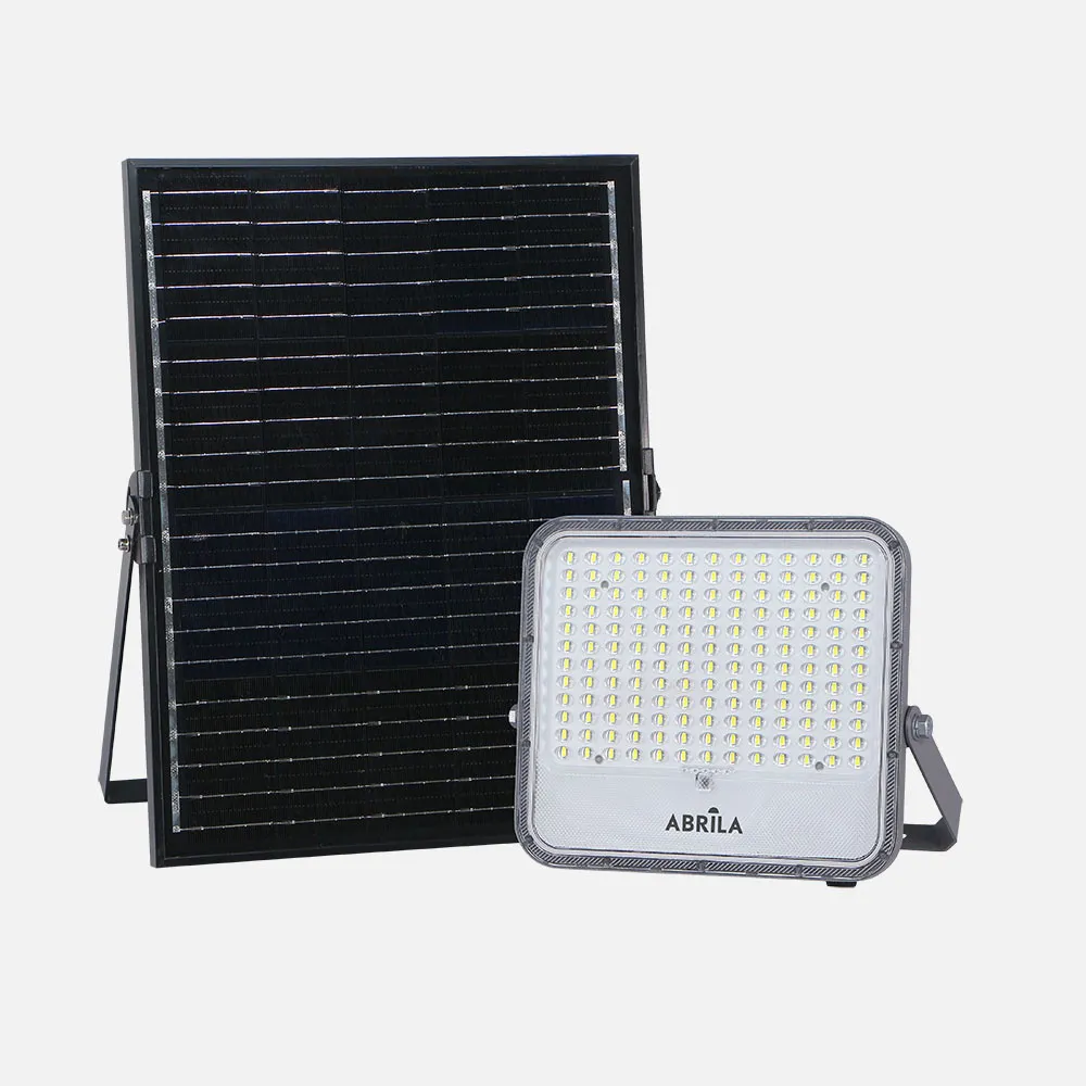 263282009 - Floodlight Solar Ferrol 200w 6500k Grey 2900lm Ip65 Cable 2m C/control (24,5x27,5x5)(39x37,5x1,7)cm
