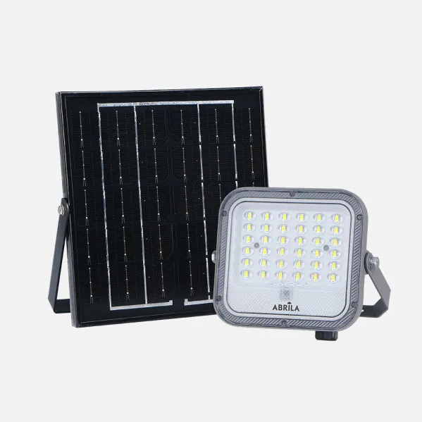 Floodlight Solar Ferrol 50w 6500k Grey 890lm Ip65 Cable 2m C/control (14x15x4)(21x20x1,7)cm