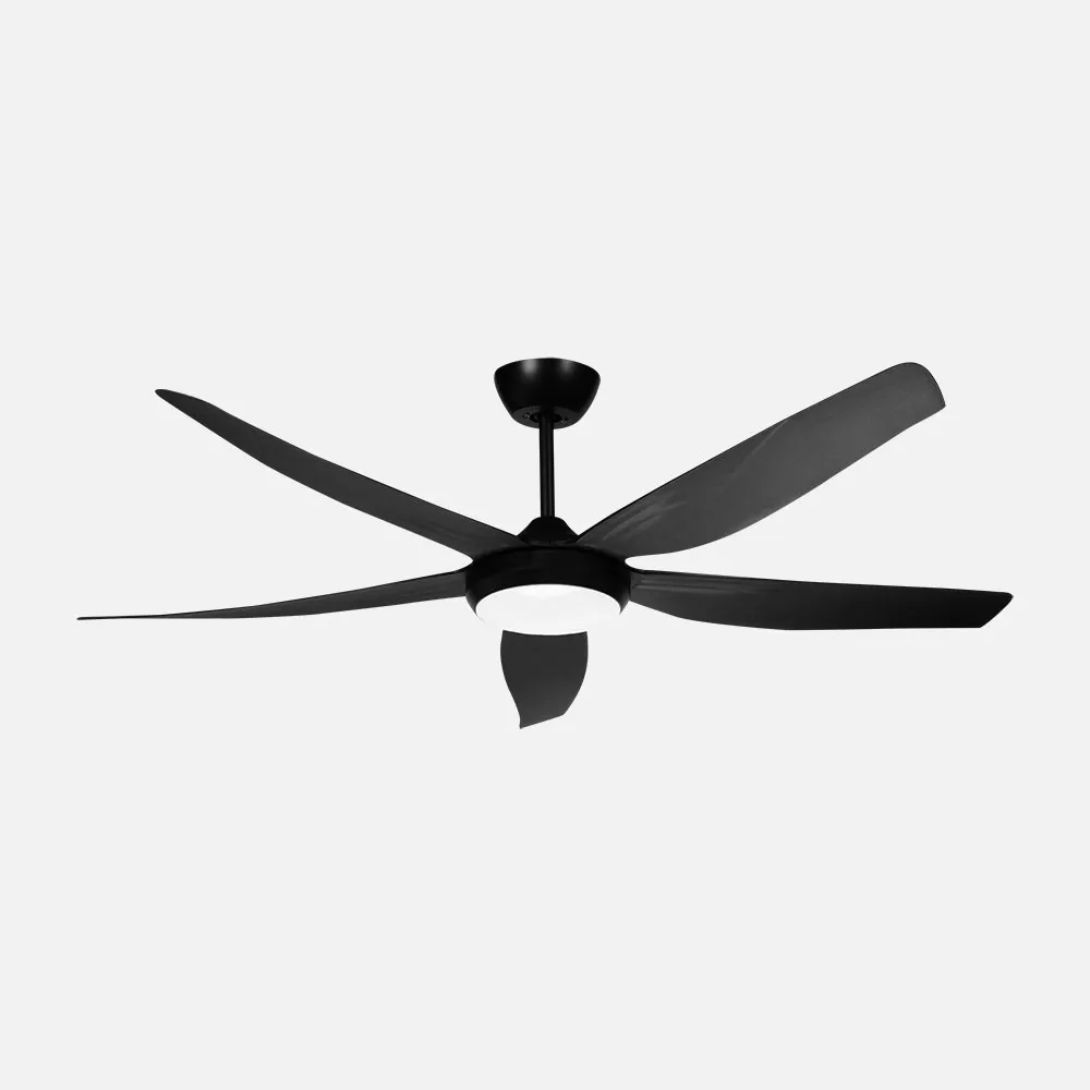 262491509 - Ventilador Dc Altea 24w Negro 5aspas 6vel.142d 2880 Lm 3000-4500-6500k Remoto+memoria+temporizador