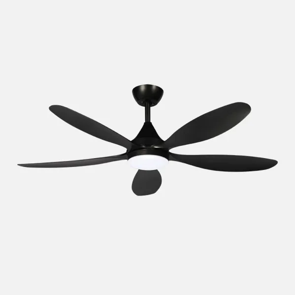 Ventilador Dc Tobarra 18w Negro 5aspas 6vel.132d  2250lm 3000-4500-6500k Remoto+memoria+temporizador