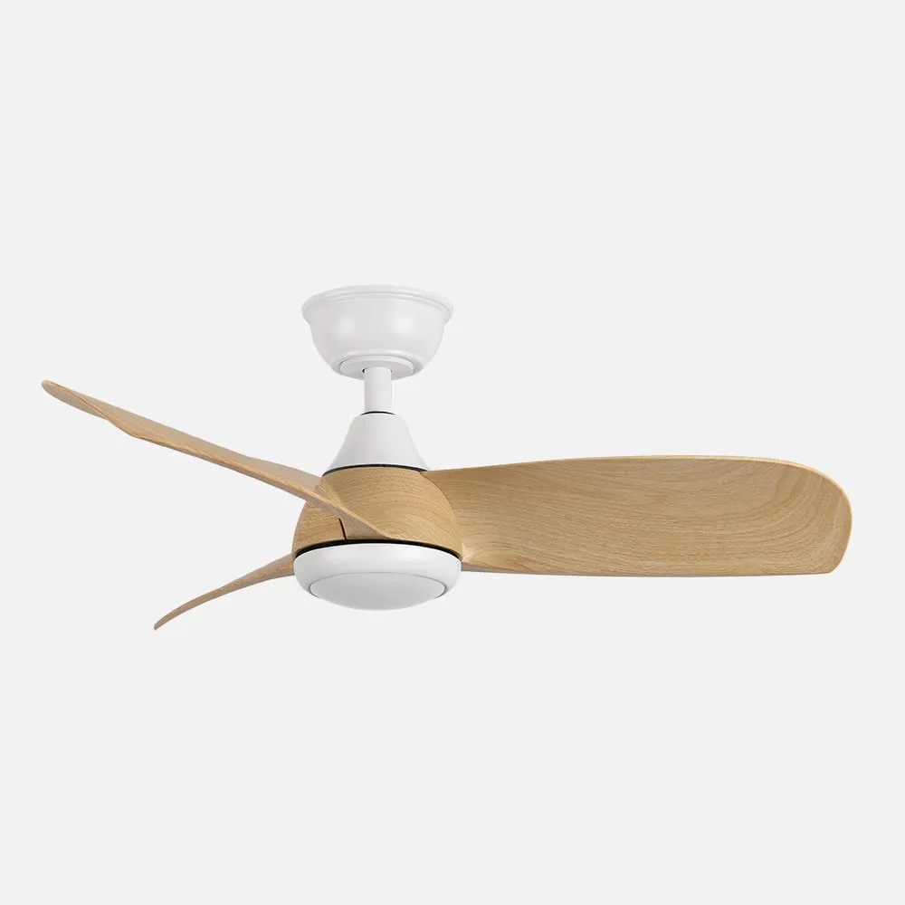 Ventilador Dc Atomo 24w Blanco 3aspas haya 91d 2640l 6vel 3000k,4000k,6000k Remoto+memoria+temporizador