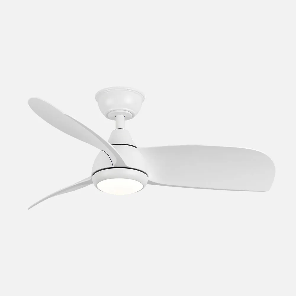 Ventilador Dc Atomo 24w Blanco 3aspas 91d 2640lm 6vel 3000k,4000k,6000k Remoto+memoria+temporizador