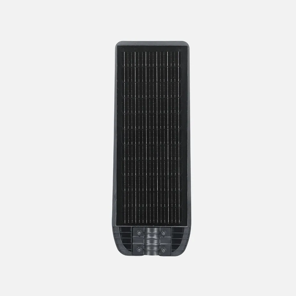 Farola Led Solar Bazan 300w 6500k Gris 3980lm Ip65 C/mando Y Sensor Movimiento Y Crepuscular 64x24x6cm