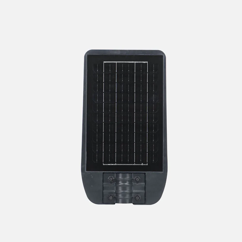 Farola Led Solar Bazan 100w 6500k Gris 1400lm Ip65 C/mando Sensor Movimiento Y Crepuscular 43x24x6cm  