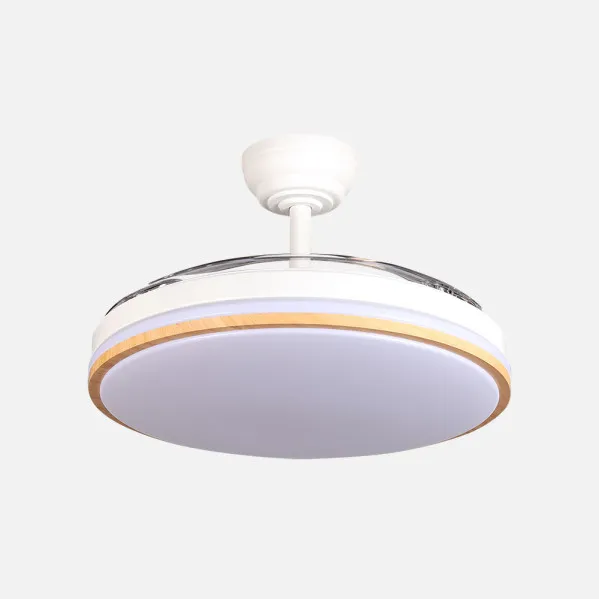 Ventilador Dc Relampago 60w Blanco/haya 3asp.107d 6980 Lm 36x48/107cm 3col.remoto+memoria+temporizador+reg.intensidad