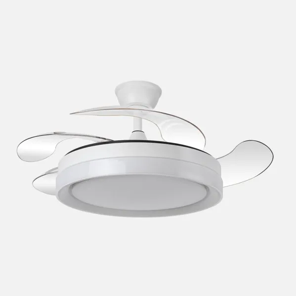 Fan Dc Zenit White 59w 4sails pull-out 107d 6980lm 6vel 3000k,4000k,6000k Remote+reg.intens.+timer+Memory