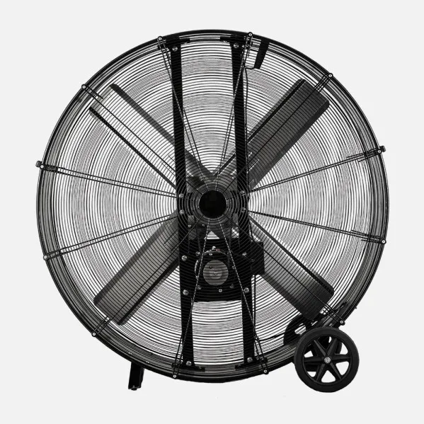Ventilador Industrial Maximum 800w Negro 127d  2 Velocidades C/ruedas 129,5x127x46cm