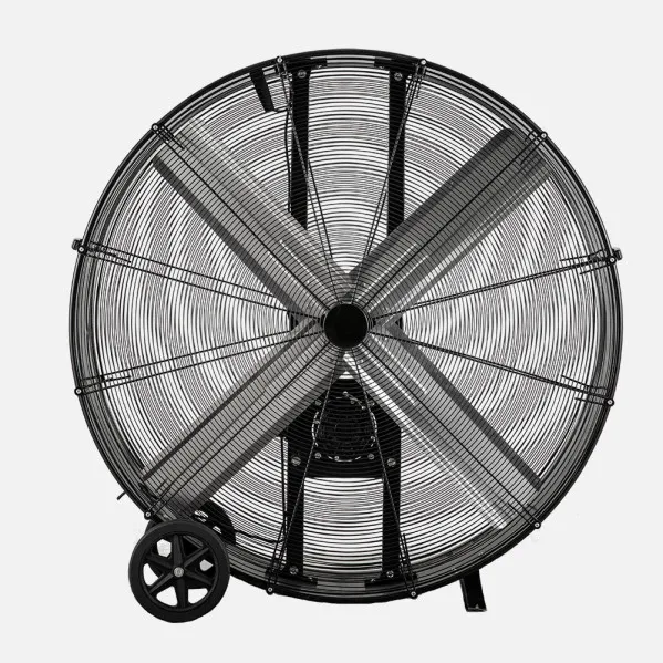 Ventilador Industrial Maximum 800w Negro 127d  2 Velocidades C/ruedas 129,5x127x46cm