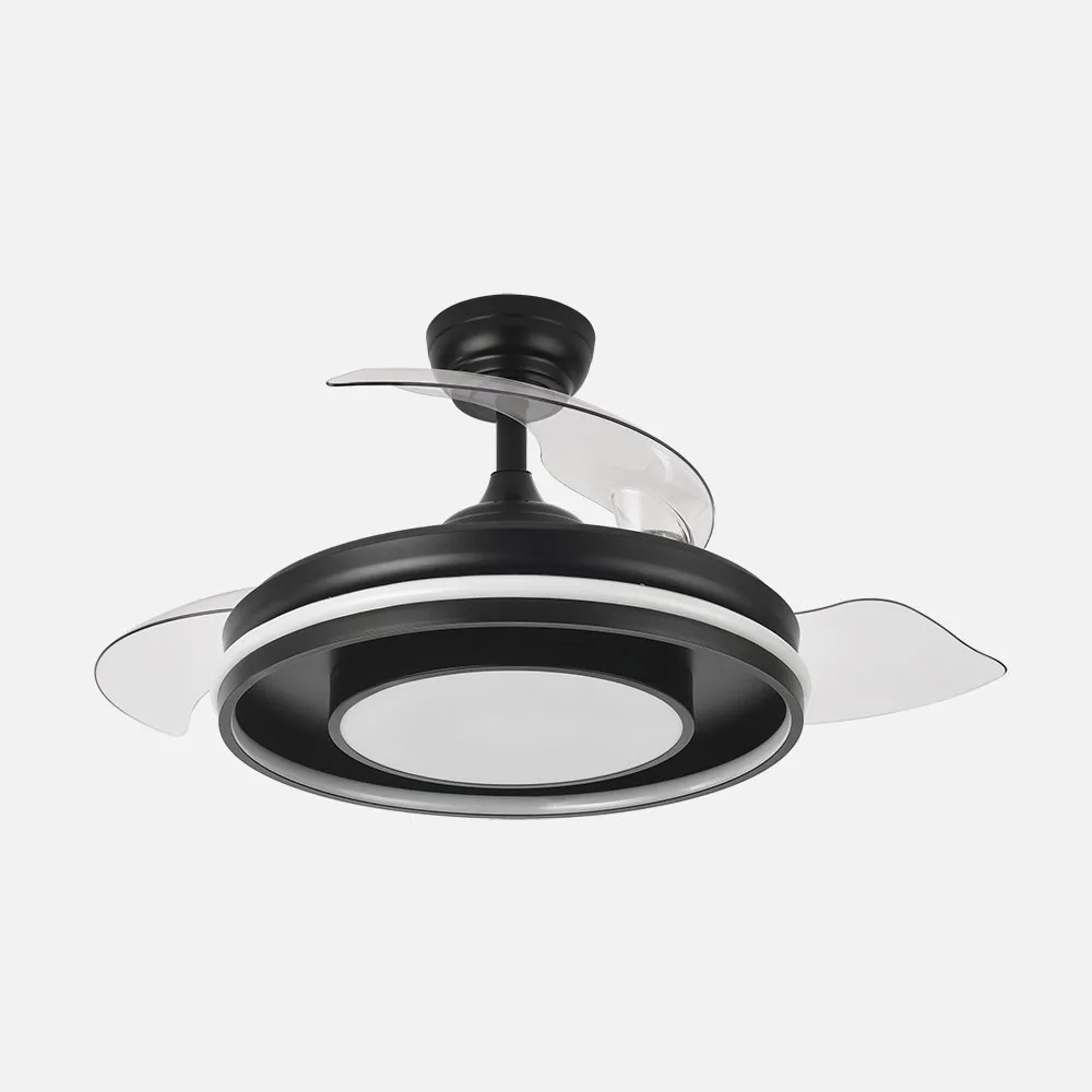 Ventilador Dc Pitufo 57w Nergro 3asp107d 3990lm Rgb +3000-4500-6500k Reg.intensidad+remoto+memo+temporiz