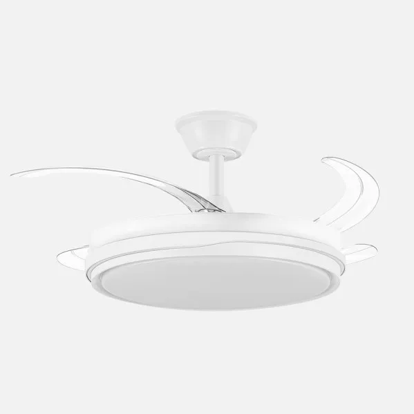Ventilador Dc Tempano Blanco 59w 4aspas 106d 6980lm 6vel 3000k,4200k,6500k, Reg.intensidad+Remoto+temporizador+memoria 26