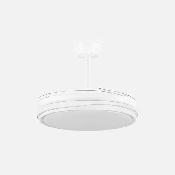 Ventilador Dc Tempano Blanco 59w 4aspas 106d 6980lm 6vel 3000k,4200k,6500k, Reg.intensidad+Remoto+temporizador+memoria 26
