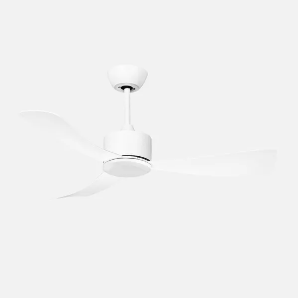 Ventilador Dc Yeste 18w Blanco 3aspas 6vel 106d Luz Opcional 2250lm 3000-4500-6500k Remoto+memoria+temporizador